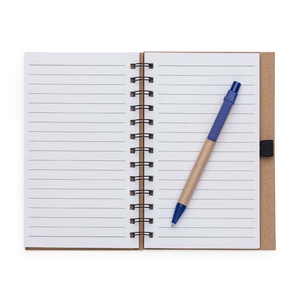 Imagem do produto Caderno com Postit e Caneta em Papel Kraft.
